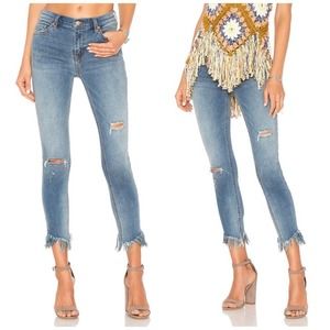 We the free Great Heights Apallo Frayed Skinny Jeans size 30